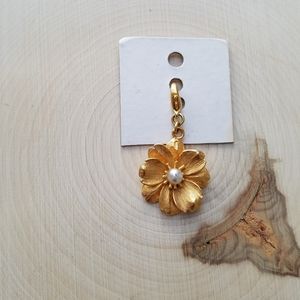 Anthropologie Floral Zipper Pull